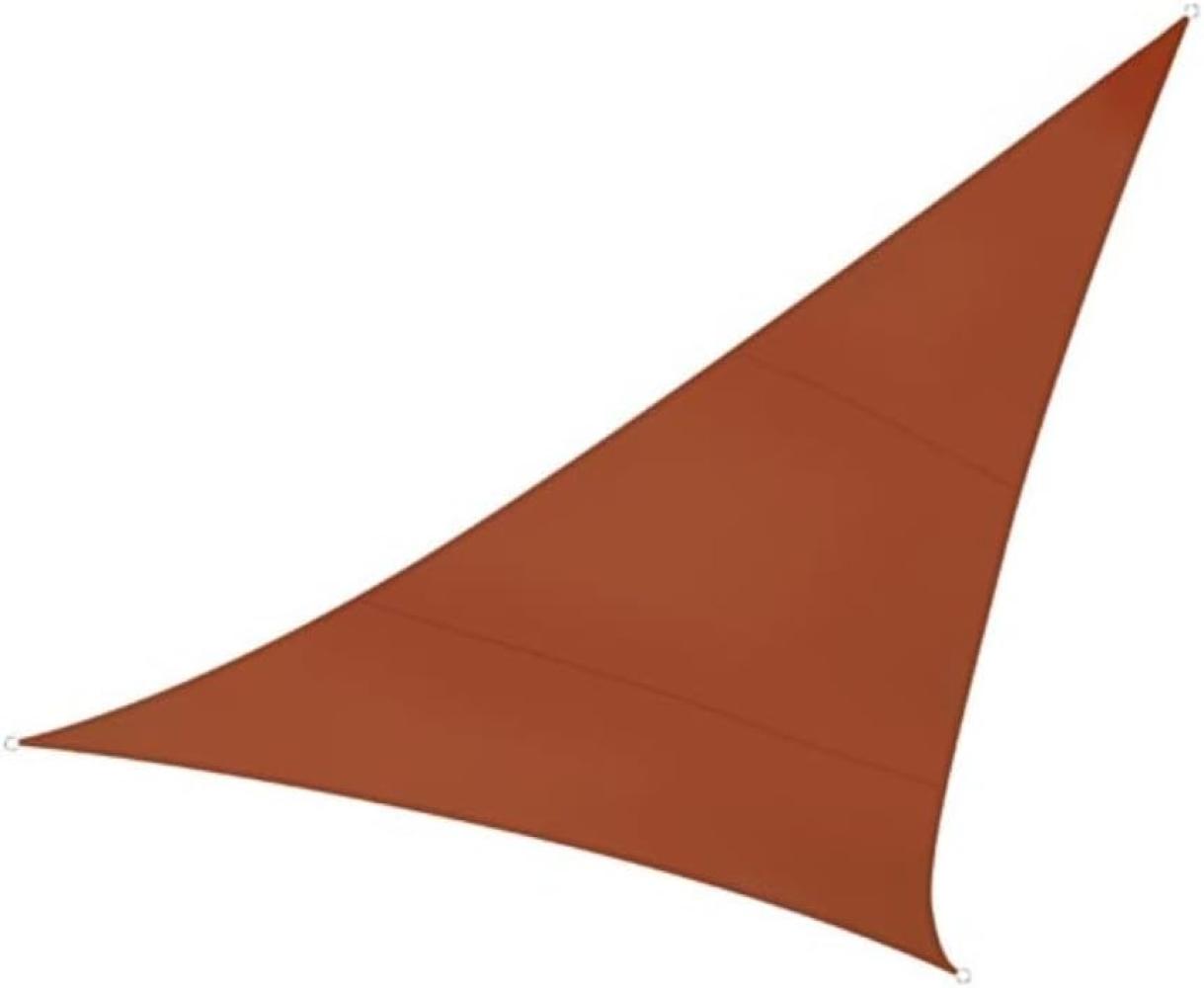 Sonnensegel Dreieck Terracotta 5m - Sonnenschutzsegel für Balkon Terrassensegel Bild 1