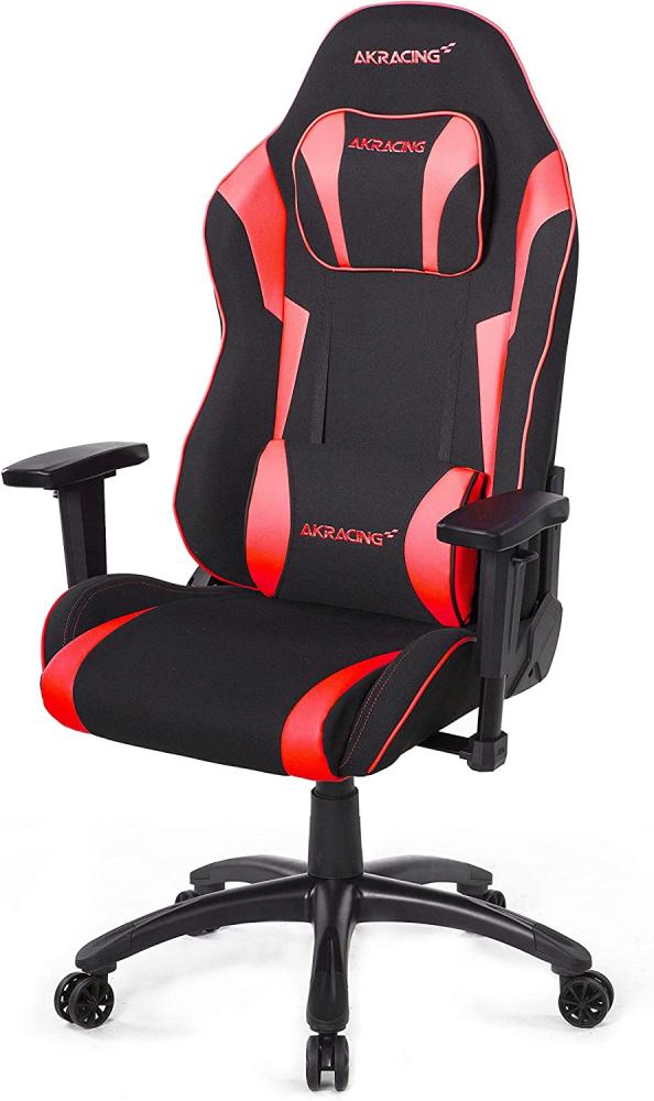 AKRacing Chair Core EX-WIDE SE Gaming Stuhl, Stoff/Kunstleder, Schwarz/Rot, 5 Jahre Herstellergarantie Bild 1