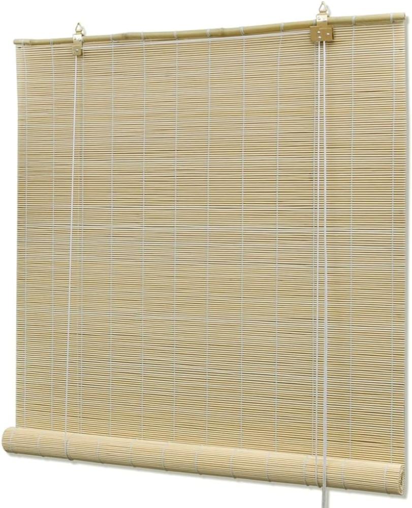 vidaXL Bambusrollo 80x220 cm Natur Bild 1