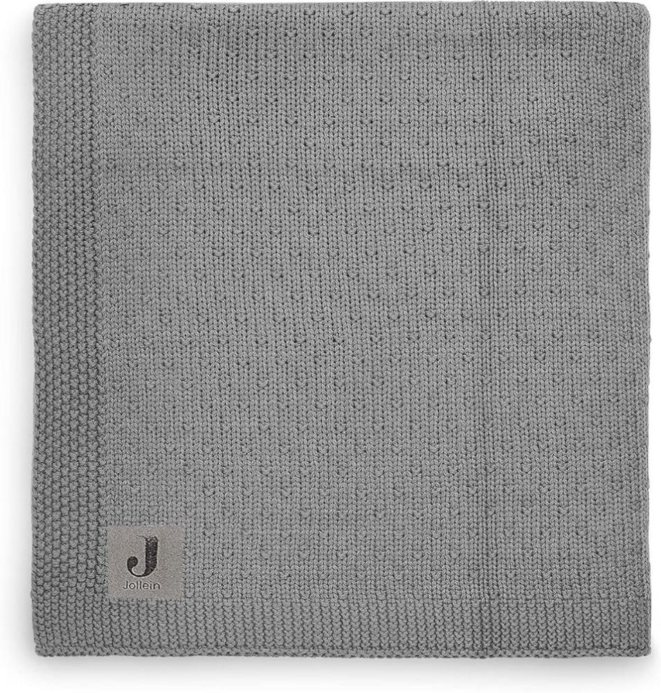 Jollein Bliss Knit Bettdecke Storm Grey 100 x 150 cm Bild 1