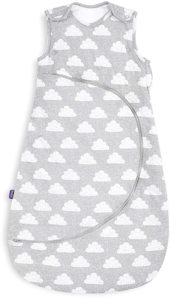 SnüzPouch Baby Schlafsack, 1 Tog, Wolke Design, 100% Baumwolle, mit Reißverschluss für einfaches Windelwechseln, Maschinenwaschbar, 6-18 Monate Bild 1