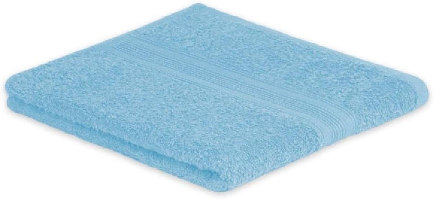 Handtuch Frottier 500 g/m² 50 x 100 cm Hellblau Bild 1