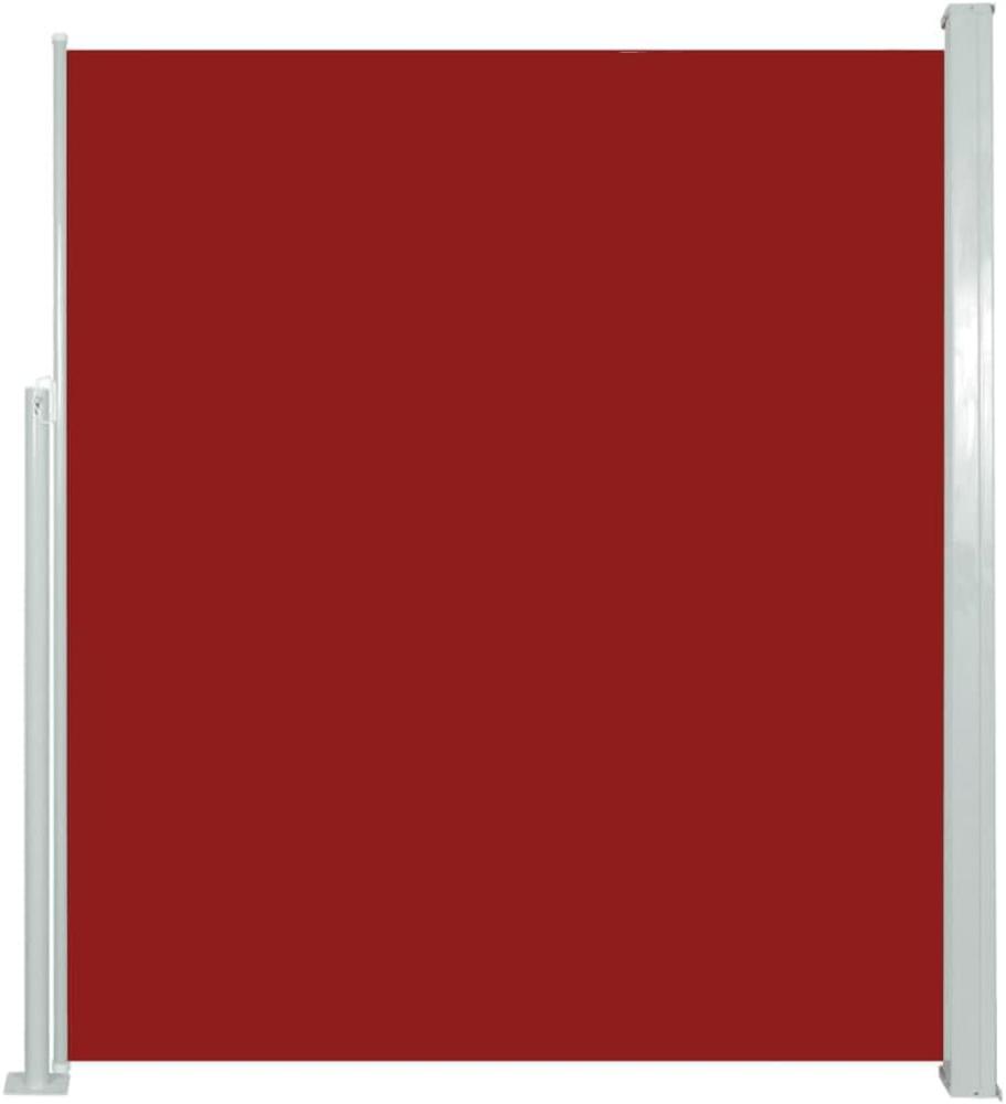 vidaXL Ausziehbare Seitenmarkise 160x500 cm Rot Bild 1