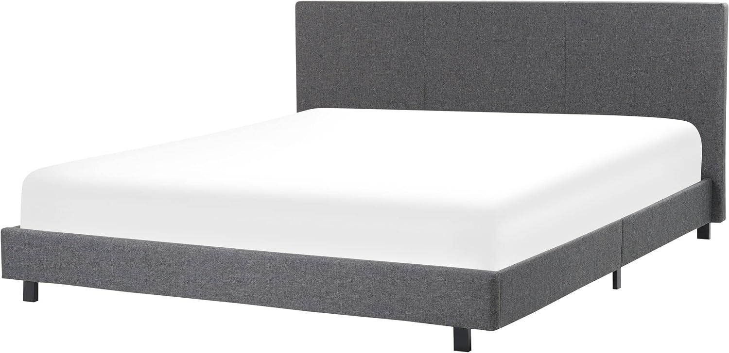 Wasserbett Leinenoptik grau 180 x 200 cm ALBI Bild 1