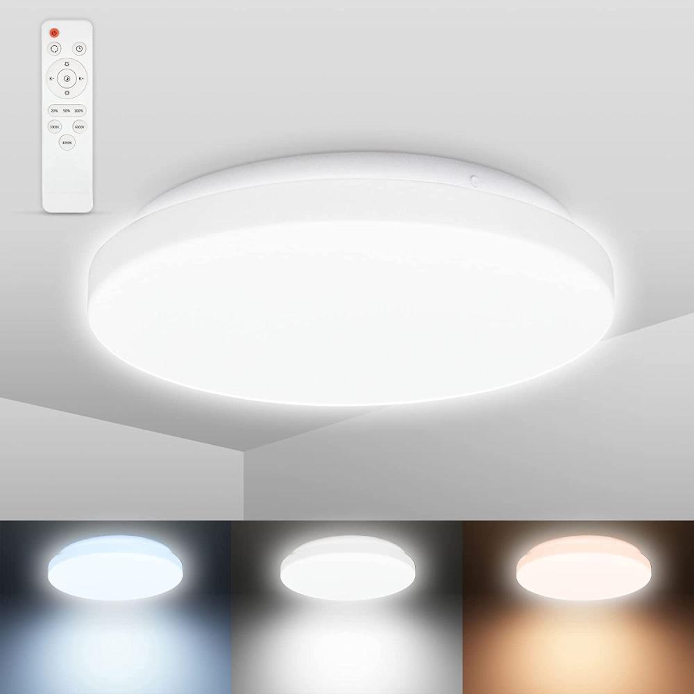 LED BAD Deckenleuchte 12W CCT Farbtemperaturwechsel IP44 Deckenlampe Badezimmer Bild 1