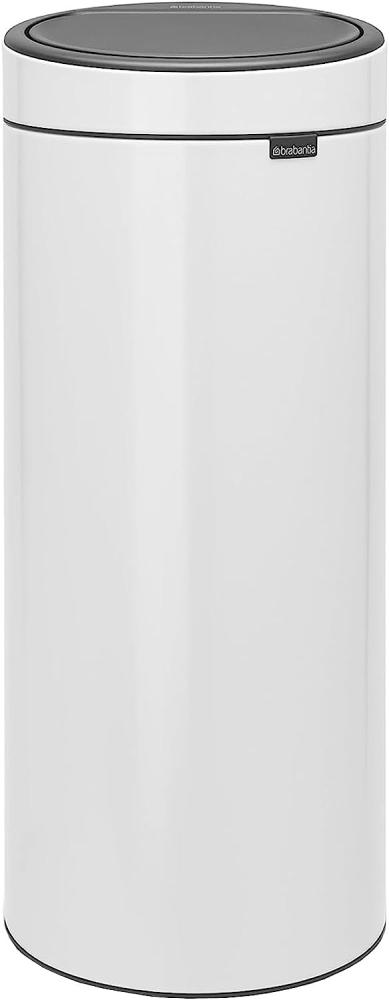 Brabantia Touch Bin, Mülleimer, Abfalleimer, Papierkorb in White, 30 Liter, 115141 Bild 1