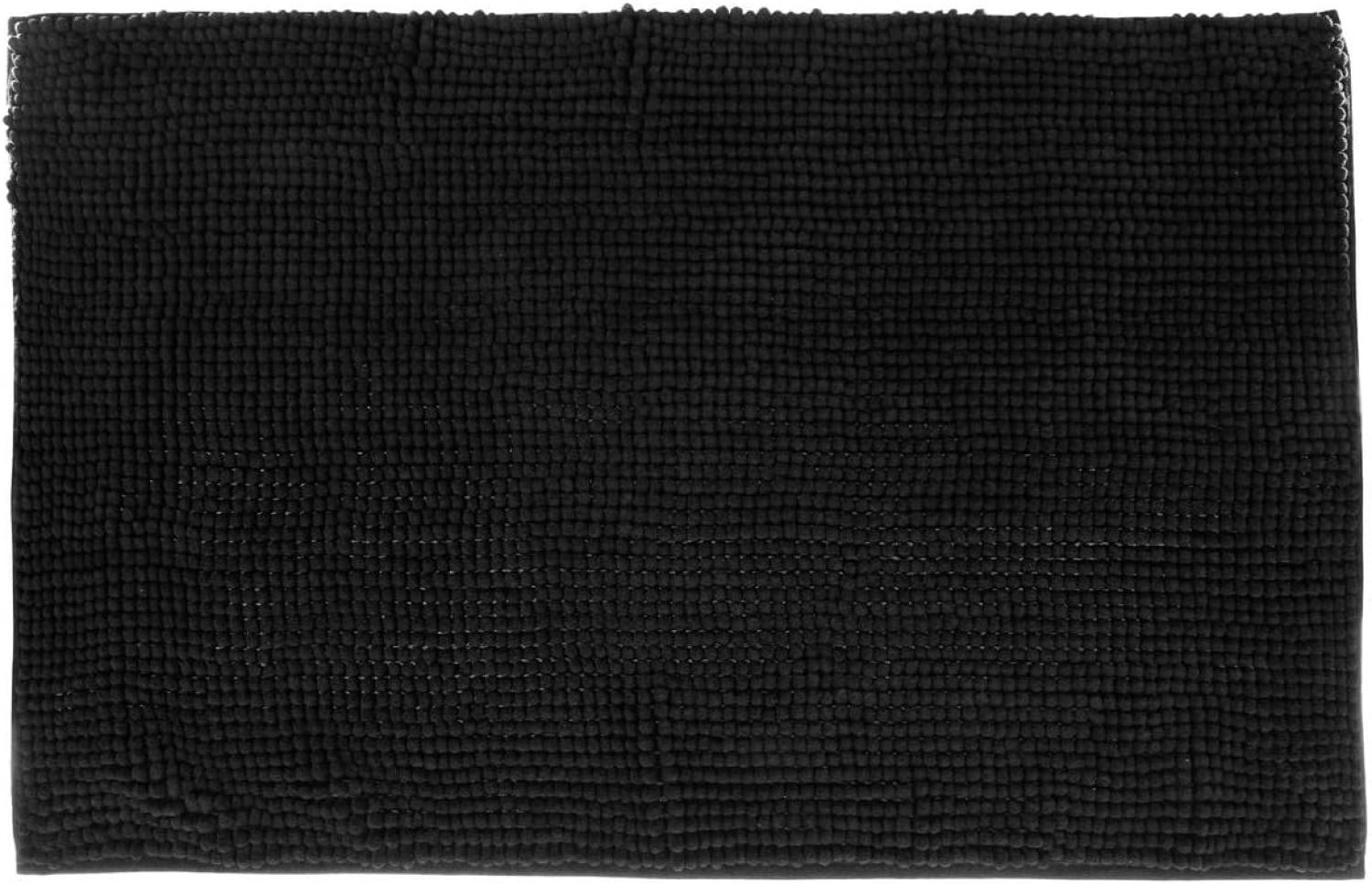 Badteppich TAPIS MINI CHENILLE, 50x80 cm, schwarz - 5five Simple Smart Bild 1