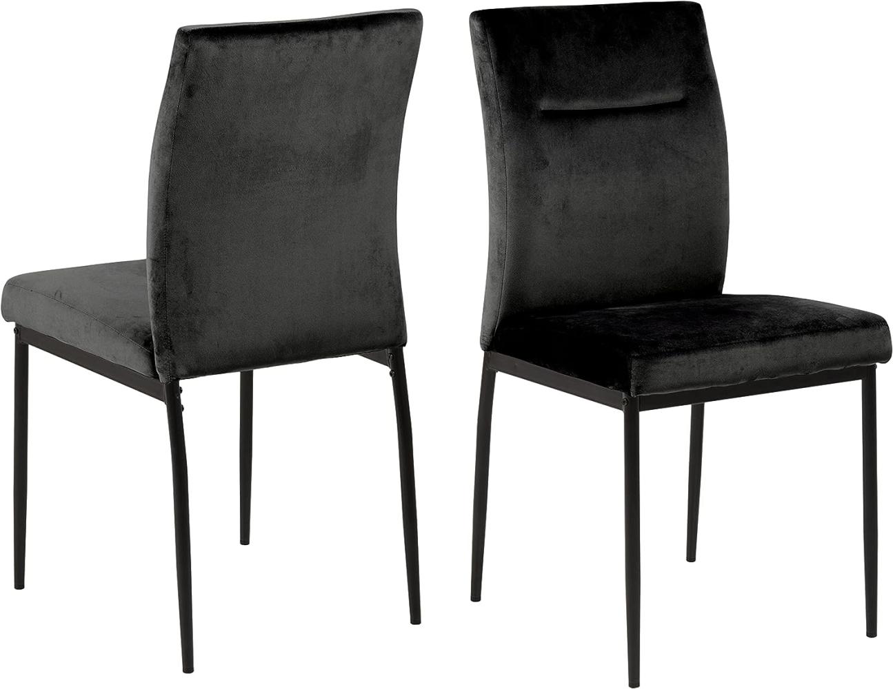 Set 2x Demi Esszimmerstuhl schwarz Stuhl Stühle Esszimmer Küche Küchenstühle Bild 1