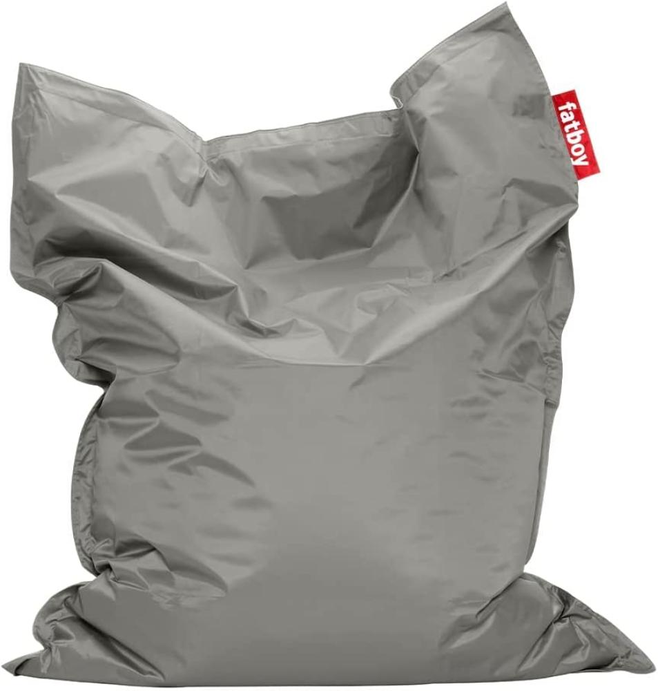 Fatboy® Original Silber Nylon-Sitzsack | Klassischer Indoor Beanbag, Sitzkissen | 180 x 140 cm Bild 1