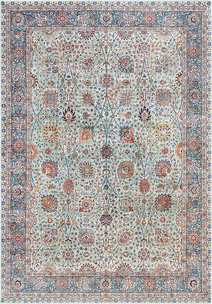 Kurzflor Teppich Mahal Jade - 120x160x0,7cm Bild 1