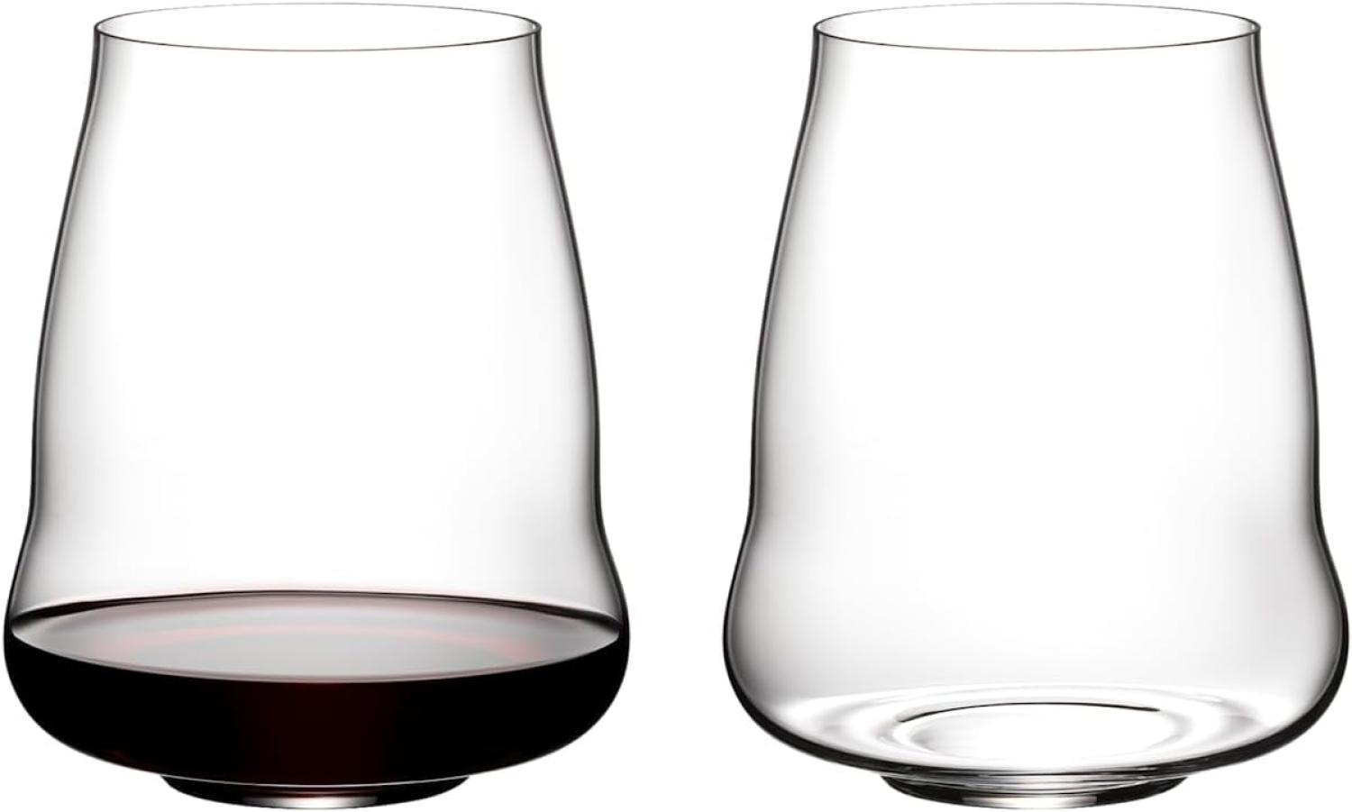 Riedel SL Stemless Wing Pinot Noir Nebbiolo 2er Set, Rotweinglas, Weinglas, Kristallglas, 6789/07 Bild 1