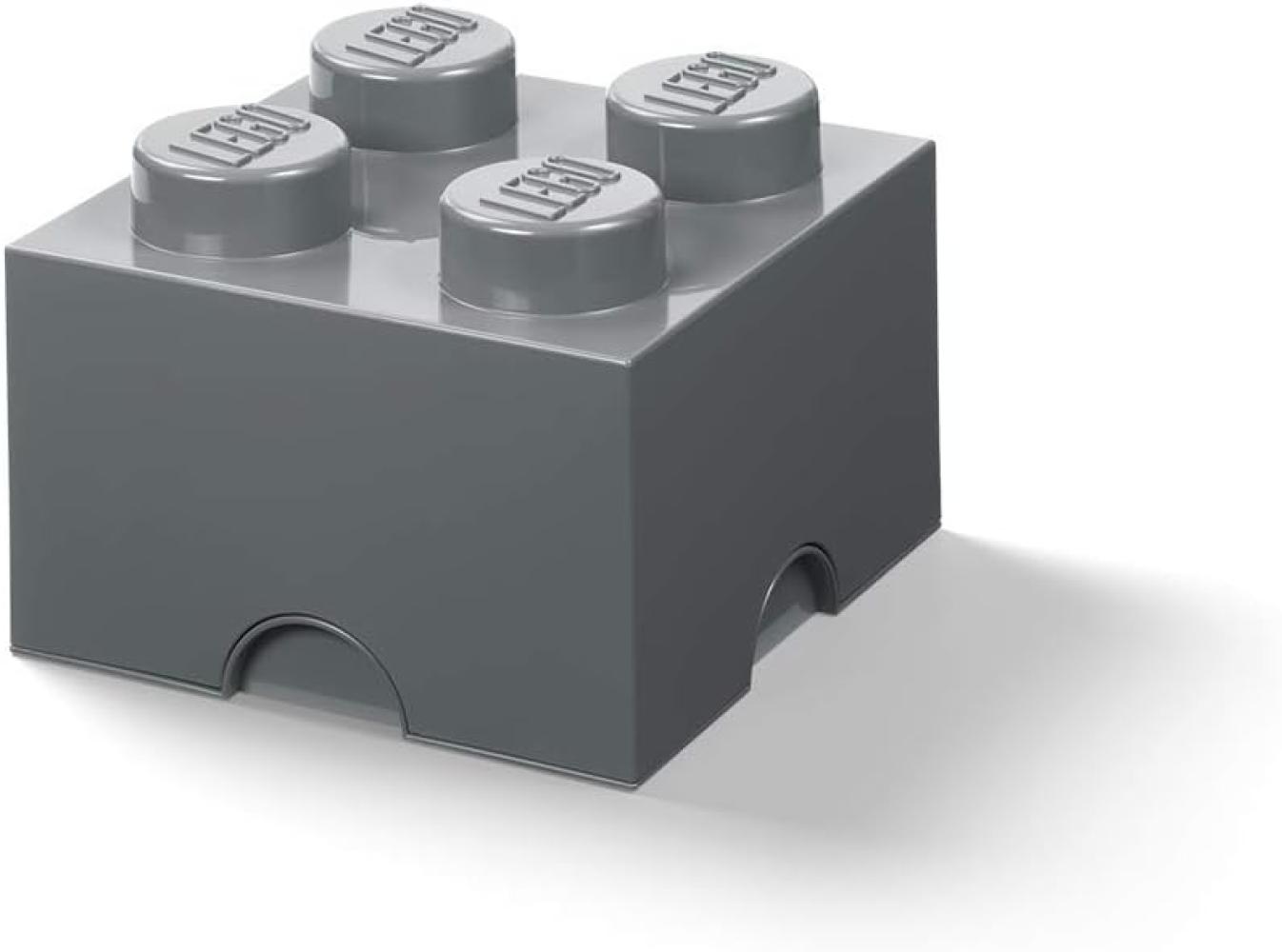 Lego 'Storage Brick 4' Aufbewahrungsbox dunkelgrau Bild 1
