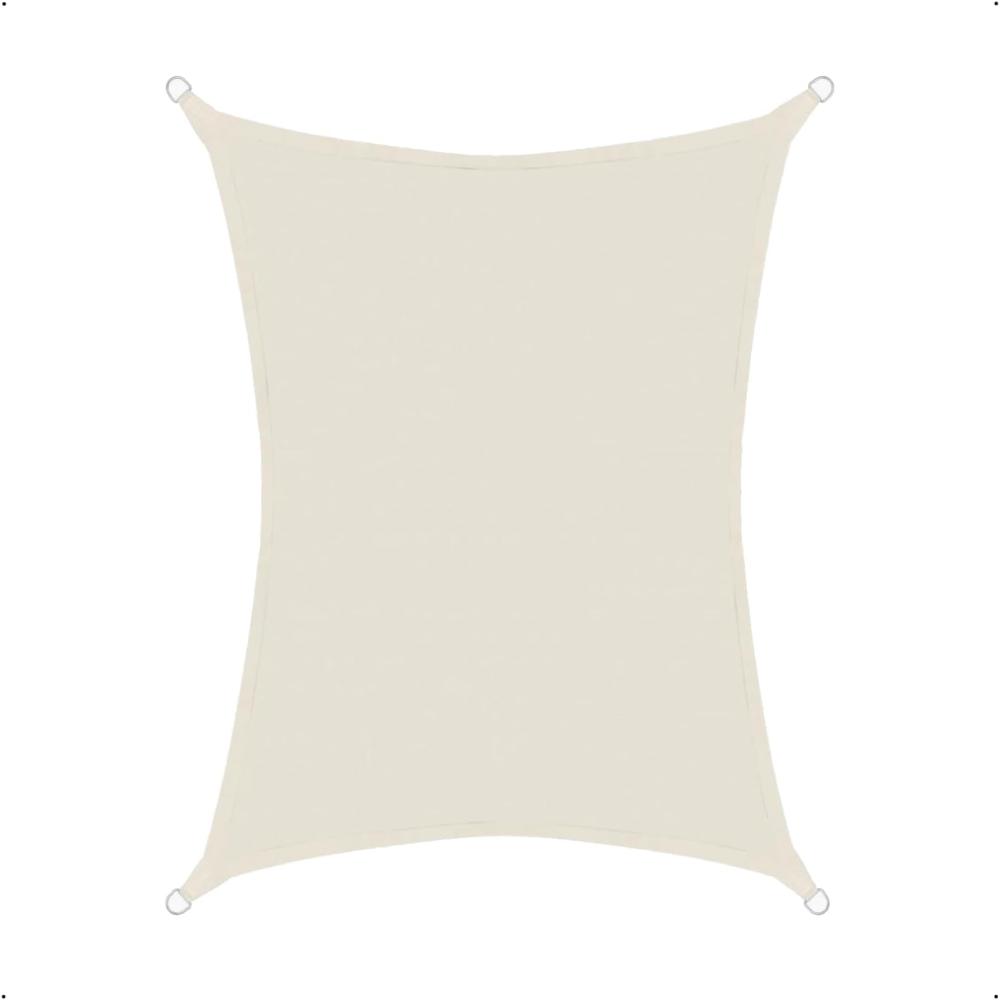 Anndora Sonnensegel 2x4 - cream rechteckig HDPE Bild 1