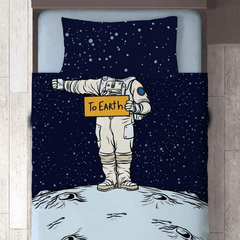 Traumschlaf Bettwäsche Astronaut | 135x200 cm + 80x80 cm Bild 1