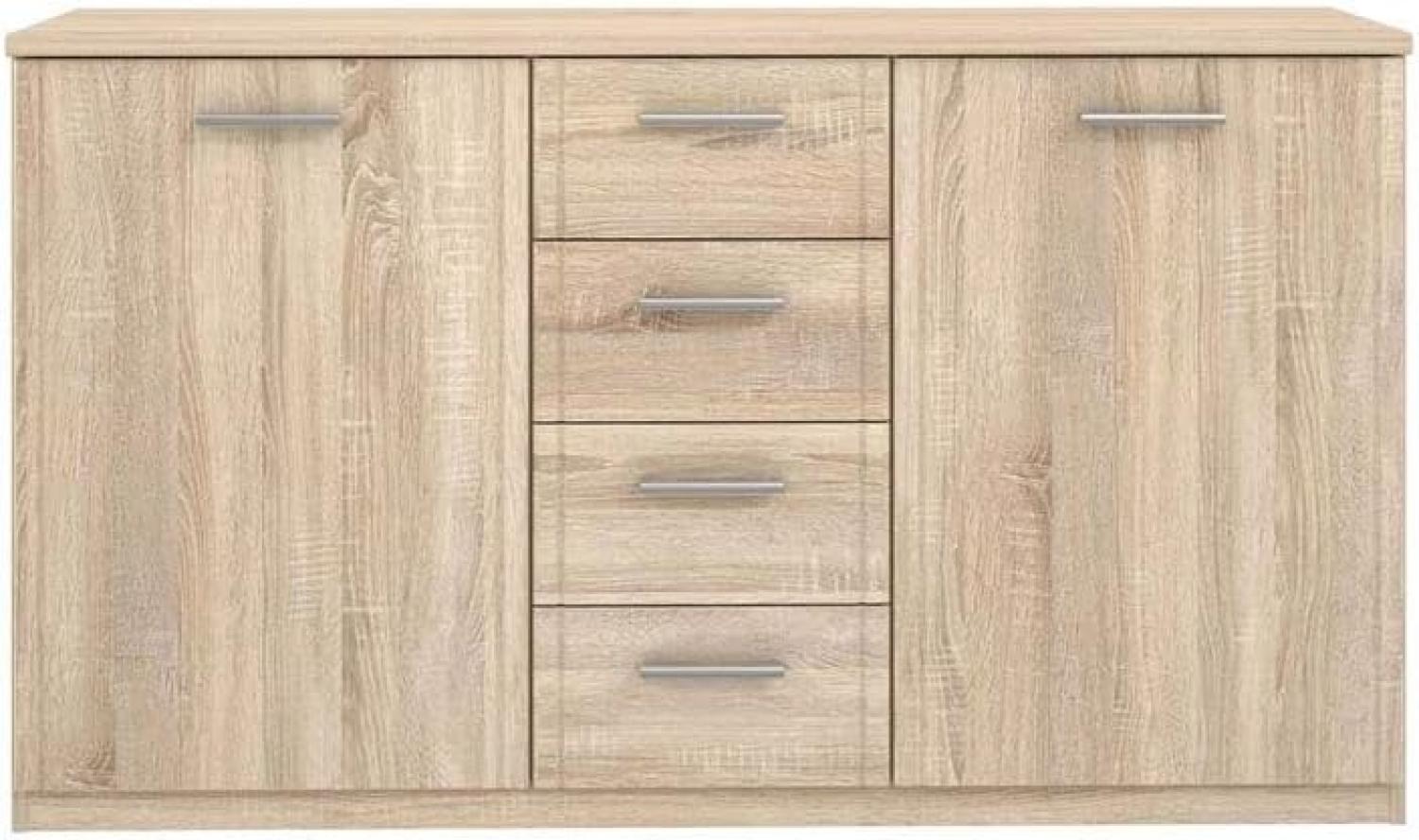 FORTE Gloria Sideboard, Holzwerkstoff, Beige, 147 x 84,3 x 41 cm Bild 1