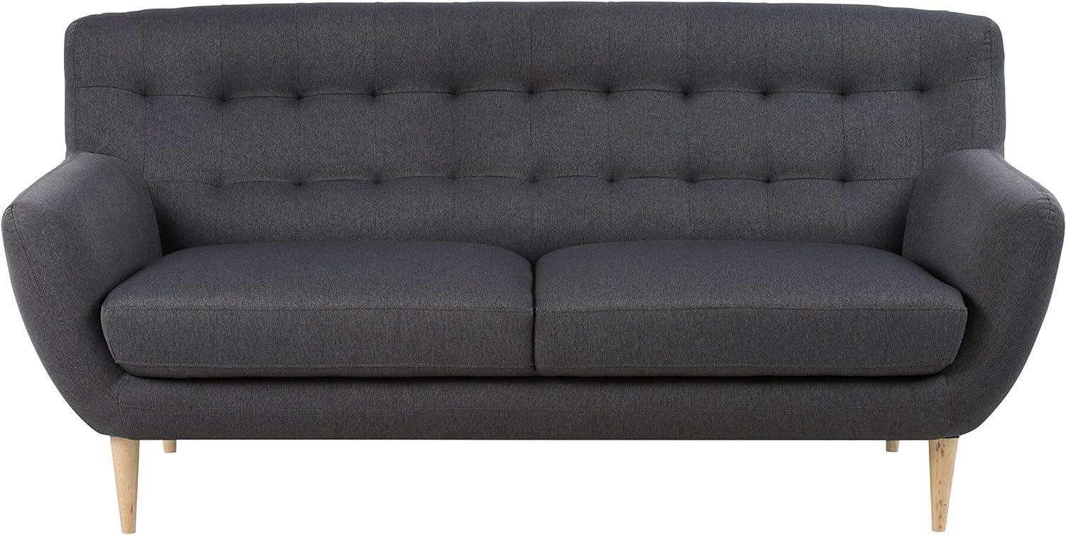 Sofa 3-sitzig OSWALD, dunkelgrau, ca. 185 cm Bild 1