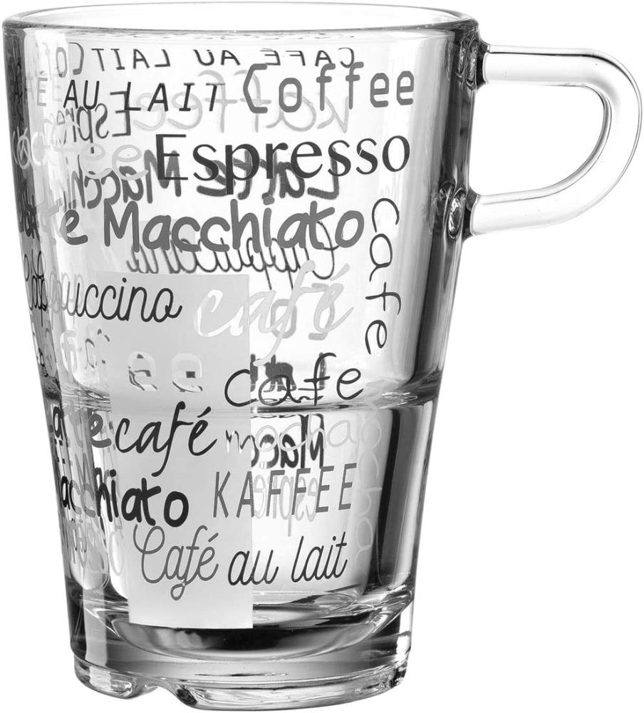 Leonardo Tasse Senso Cafe, Kaffeetasse, Becher, Kalk-Natron Glas, Mehrfarbig, 230 ml, 023997 Bild 1