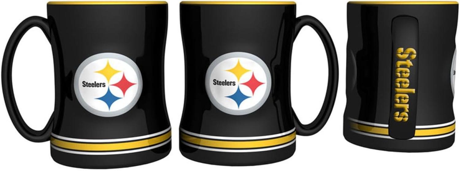 Pittsburgh Steelers 15 Ounce Sculpted Logo Relief Coffee Mug by Boelter by Boelter Bild 1