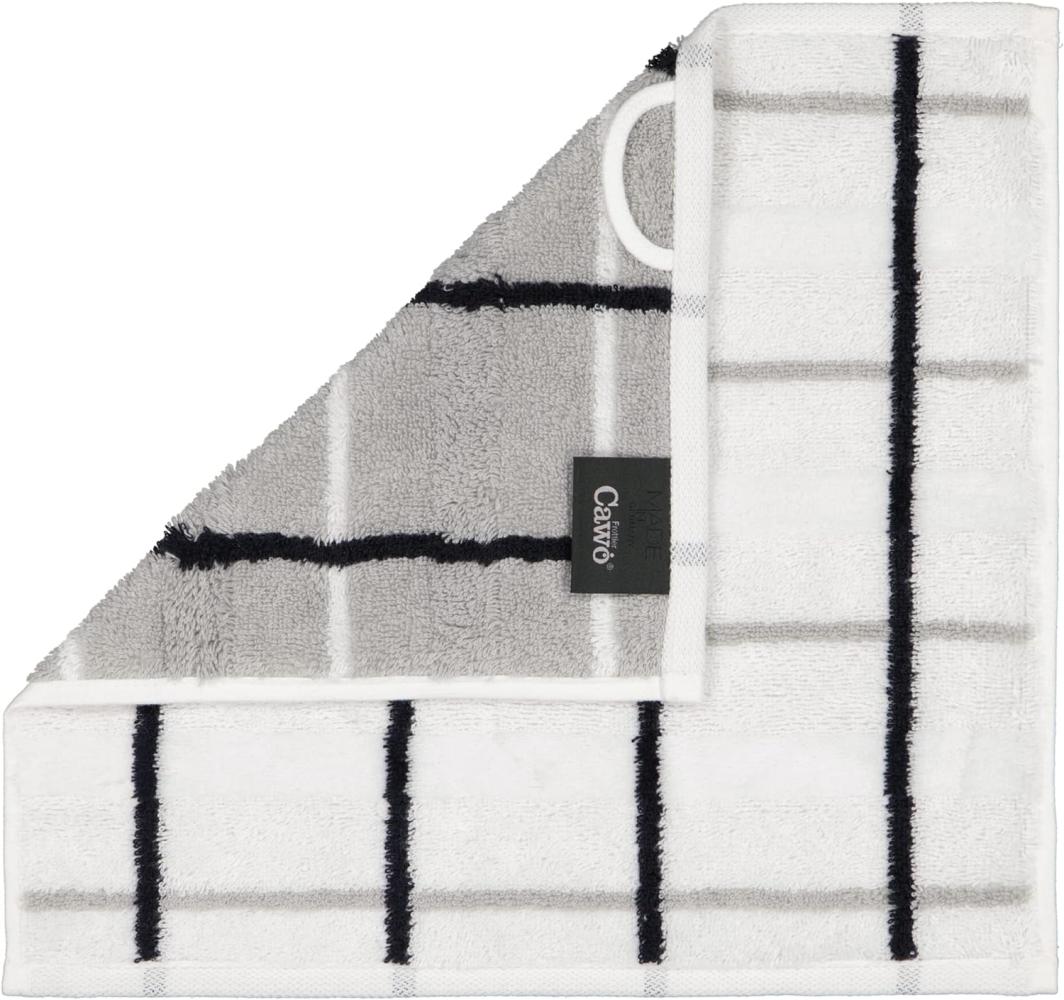 Cawö Handtücher Noblesse Square Karo 1079 | Seiflappen 30x30 cm | weiss Bild 1