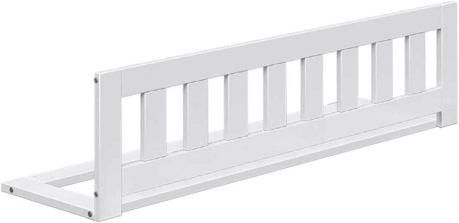 VITALISPA Bettschutzgitter für Kinderbett Breit: 120cm, Höhe: 33,7 cm, Weiß Bild 1