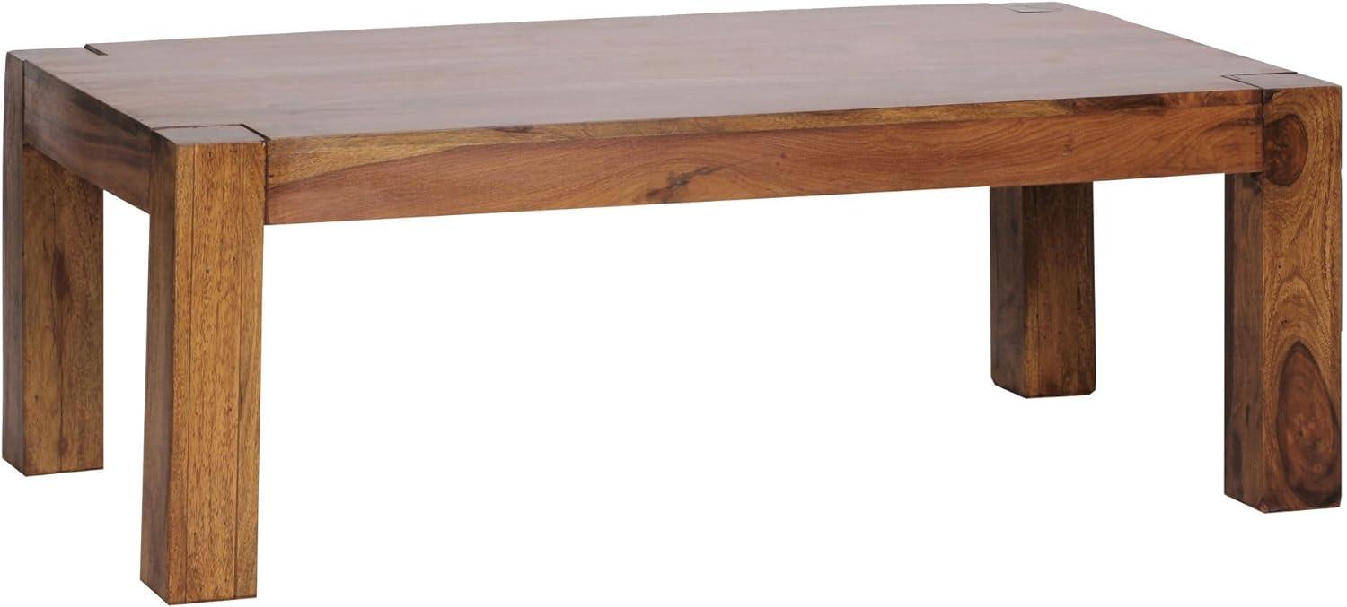 Wohnling Couchtisch PATAN 110 x 60 x 40 cm Holz Massiv, Sheesham Bild 1