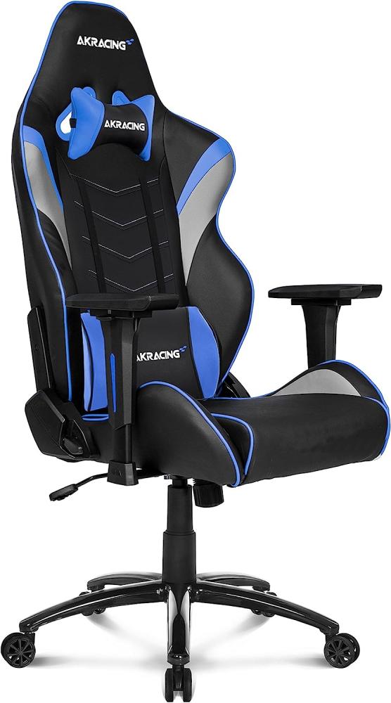 AKRacing Chair Core LX Plus Gaming Stuhl, PU-Kunstleder, Schwarz/Blau, 5 Jahre Herstellergarantie Bild 1
