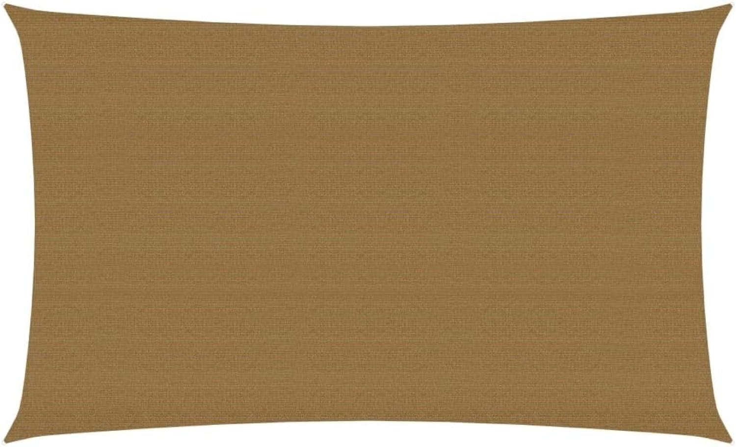 vidaXL Sonnensegel 60 g-m² Taupe 3x6 m HDPE Bild 1