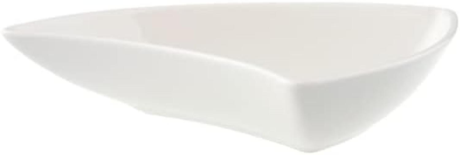 Villeroy & Boch – NewWave Move Geschwungene Schale, Premium Porzellan Servierplatte, 14x15 cm, weiß Bild 1