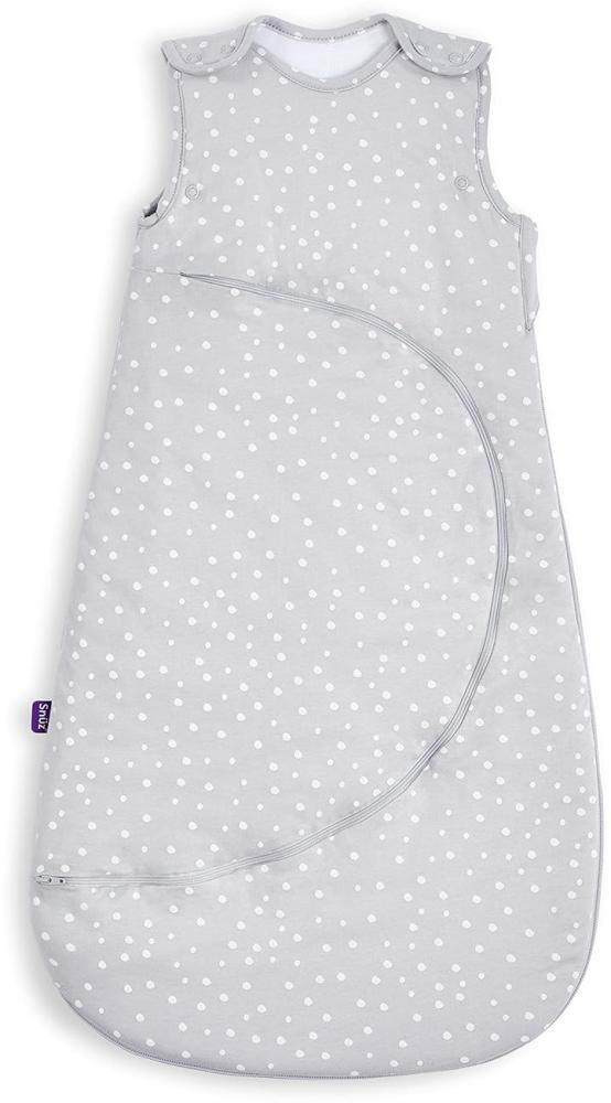 SnüzPouch Baby Schlafsack, 2. 5 Tog, Weiße Punkte-Design, 100% Baumwolle, mit Reißverschluss für einfaches Windelwechseln, Maschinenwaschbar, 6-18 Monate Bild 1