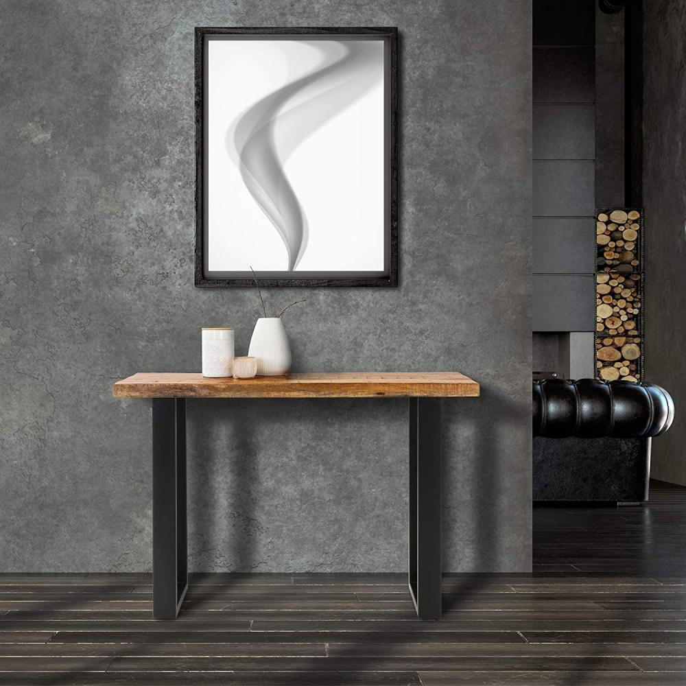 Konsolentisch 115x40x77 cm schwarz/natur aus Stahl und Mangoholz WOMO-DESIGN Bild 1
