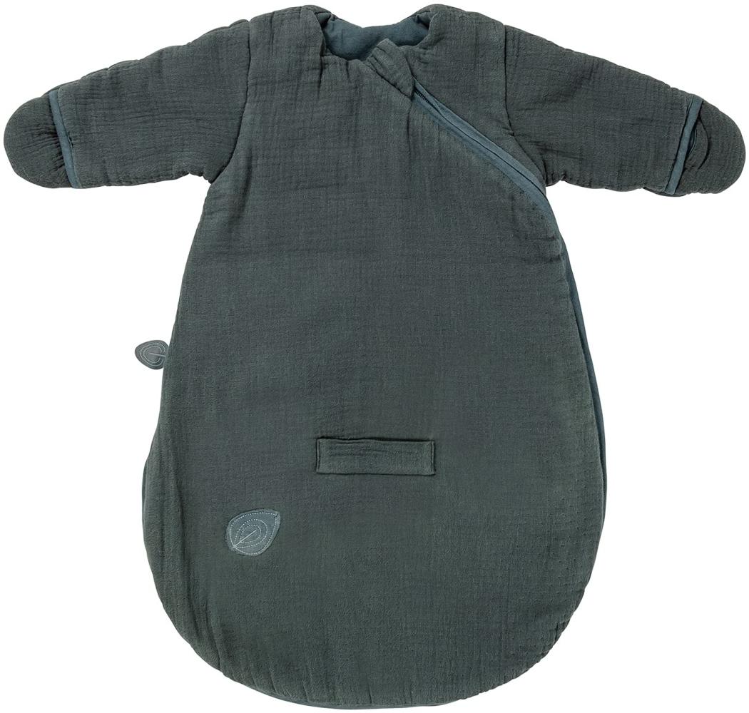 Nattou Babyschlafsack für Herbst und Winter aus 100 % Baumwolle (Musselin), Mit Fäustlingen, TOG 2, Ca. 60 cm, Luna und Axel, Grün Bild 1