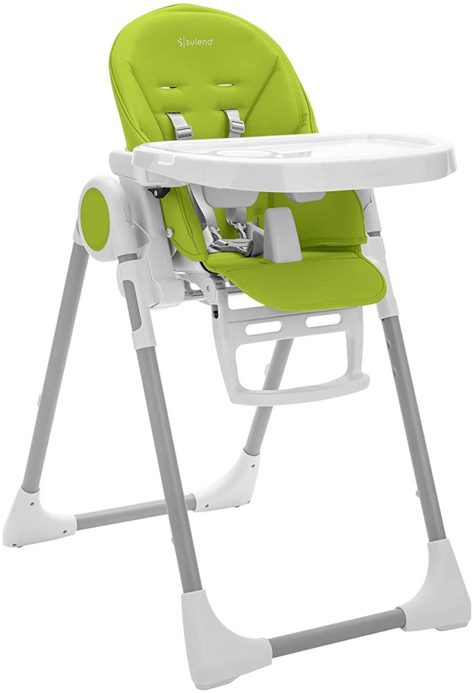 Suleno - Baby Hochstuhl mitwachsend, Kinderstuhl, Kinderhochstuhl, Babyliege, Baby High Chair, verstellbar, klappbar, 7 Höhen, abnehmbares Tablett, aufsteckbarer Teller, 0 - 6 Jahre Bild 1