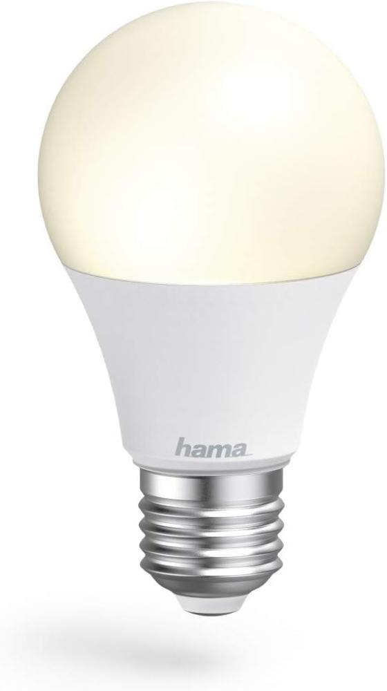 Hama WLAN LED Lampe E27 (Smart Home Lampe 10W Glühbirne, dimmbar, warmweiß bis kaltweiß, WIFI LED Lampe mit Sprachsteuerung und App, kompatibel mit Alexa, Google, Siri, Apple, kein Hub nötig) Bild 1