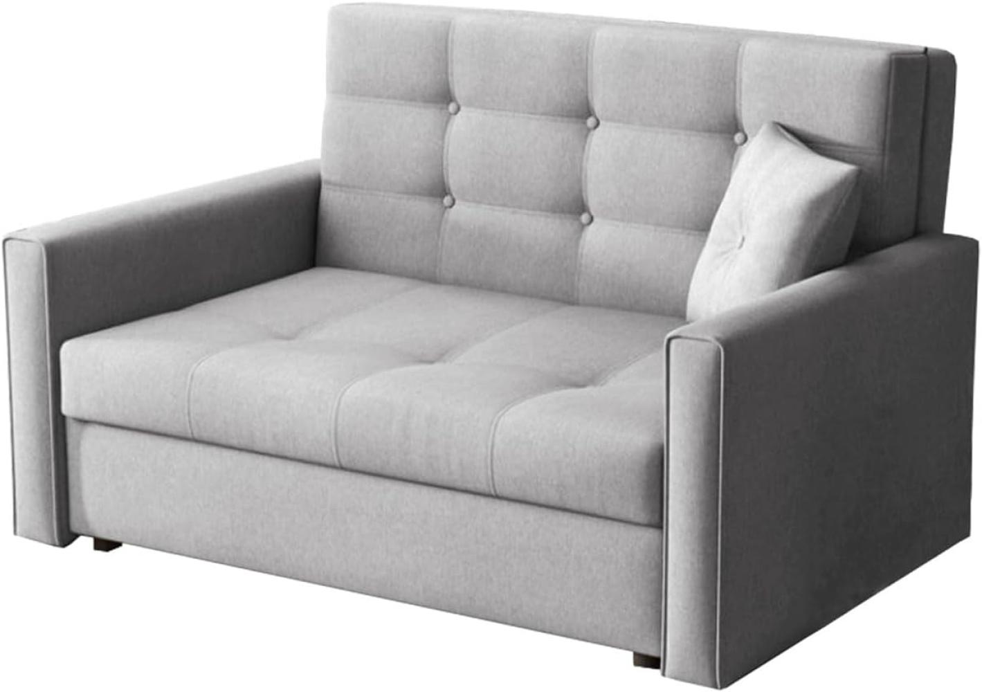 Mirjan24 'Victor Lux II' Sofa mit Schlaffunktion und Bettkasten, Tatum 279, grau Bild 1
