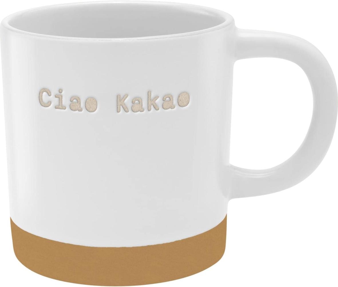 GRUSS & CO Tasse mit Gravur "Ciao Kakao" | Steinzeug, 40 cl, mehrfarbig | Geschenk Freunde | 48431 Bild 1