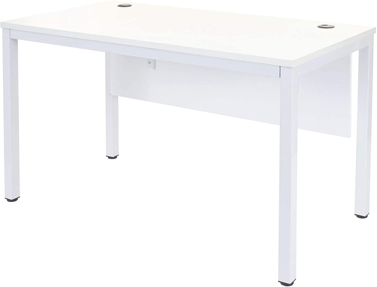 Schreibtisch HWC-E94 weiß 76x120x60cm Bild 1