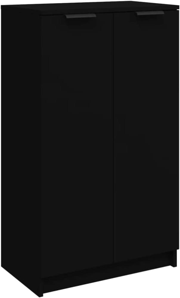 Schuhschrank Schwarz 59x35x100 cm Holzwerkstoff Bild 1
