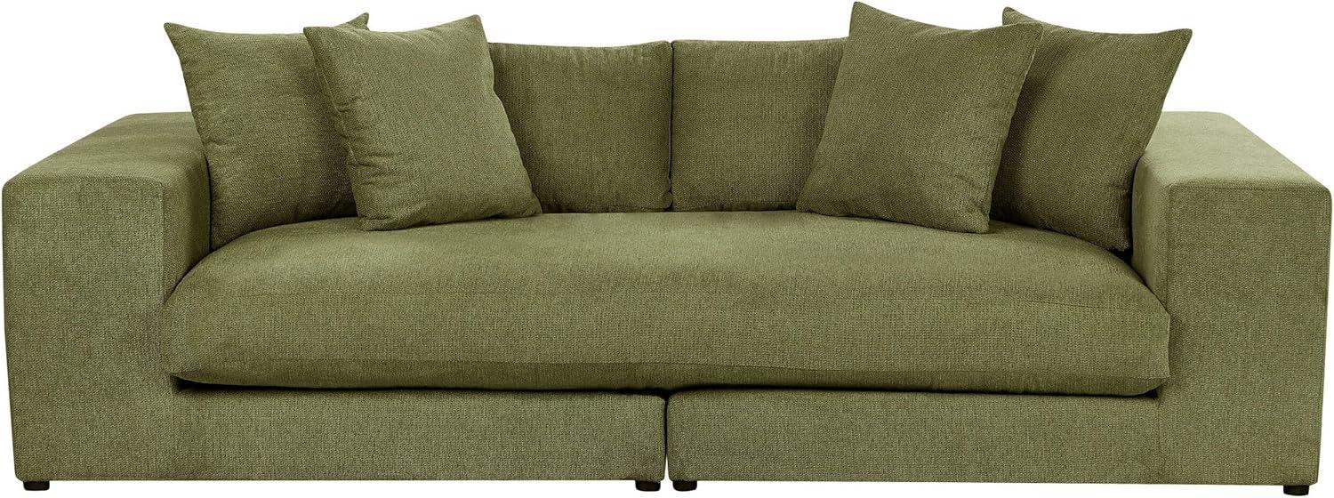 3-Sitzer Sofa dunkelgrün mit Kissen GLORVIKA Bild 1