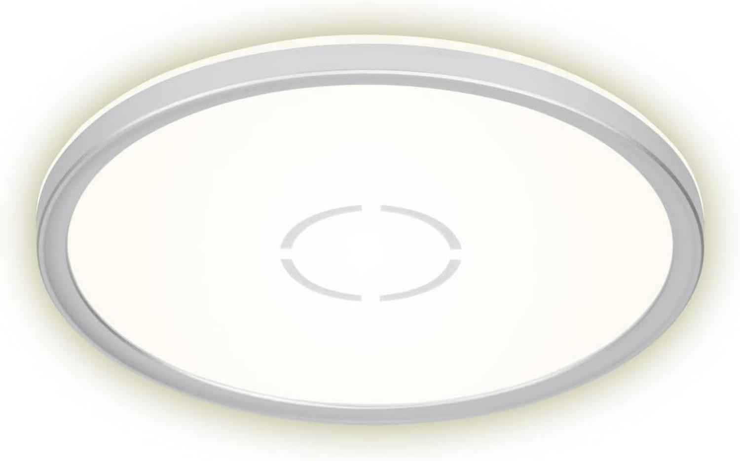 Briloner LED Panel Deckenleuchte Deckenlampe Lampe Leuchte weiß/silber flach Bild 1