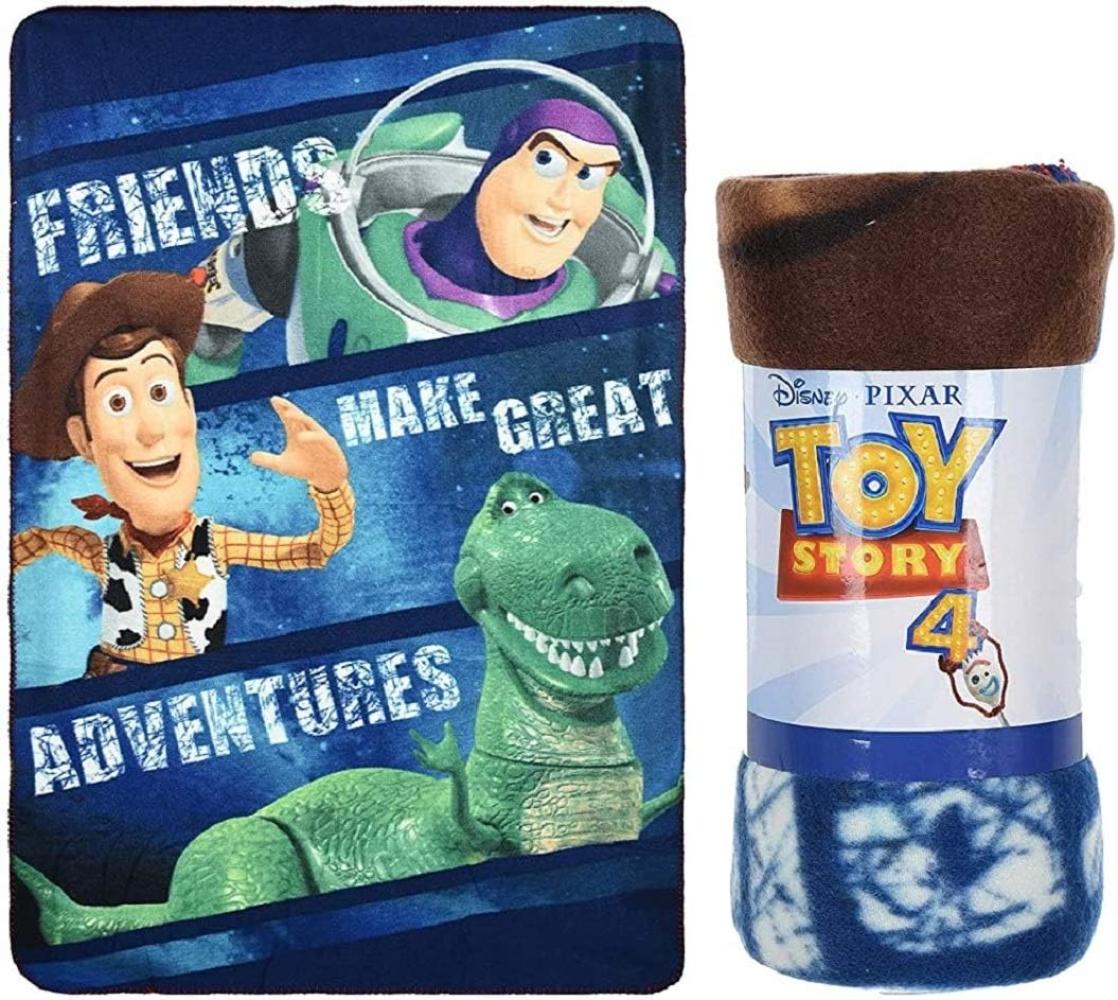 fleece-Decke Toy Story junior 100 x 150 cm grün/blau Bild 1