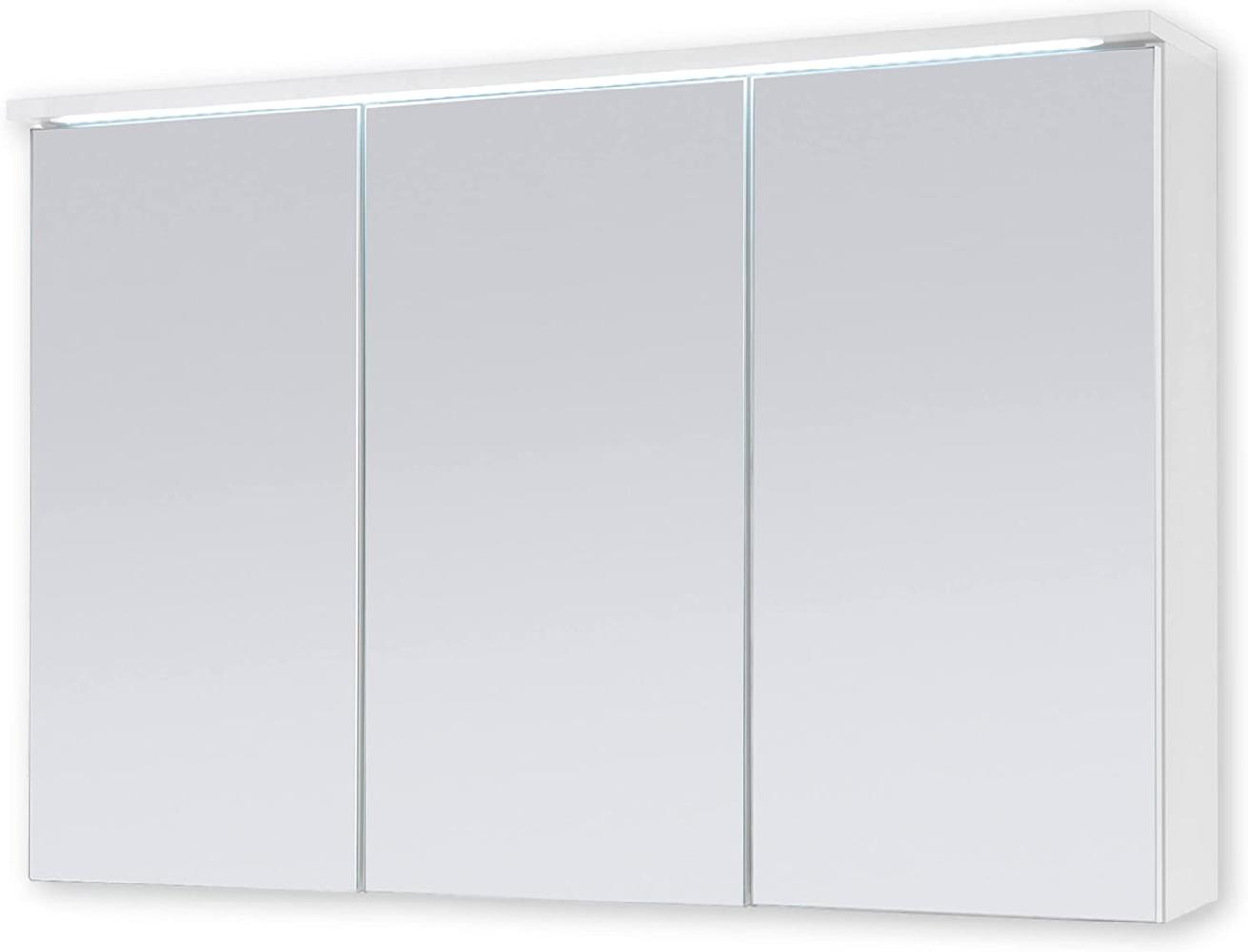 Spiegelschrank TWO Spiegel Badezimmerspiegel in weiß inkl. LED 100 cm Bild 1