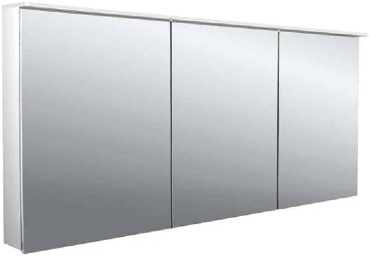 Emco flat 2 Design LED Lichtspiegelschrank mit Aufsatzleuchte, 3 Türen, 1600x711x113mm, 979706407 - 979706407 Bild 1