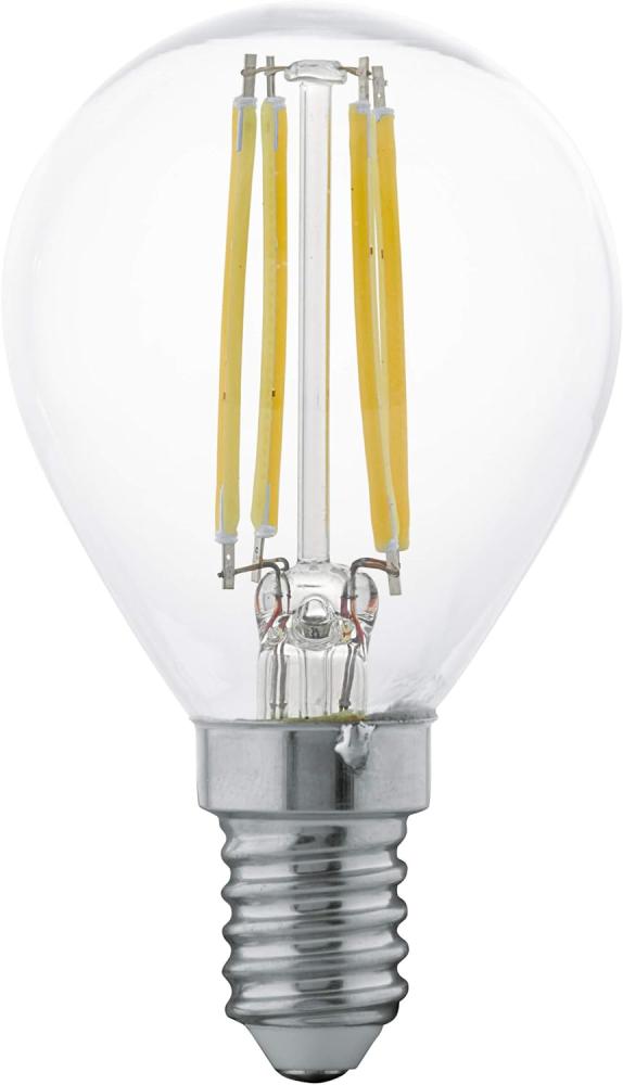 Eglo 110018 LED Filament Leuchtmittel E14 4W klar L:7. 7cm Ø:4. 5cm 2700K Bild 1