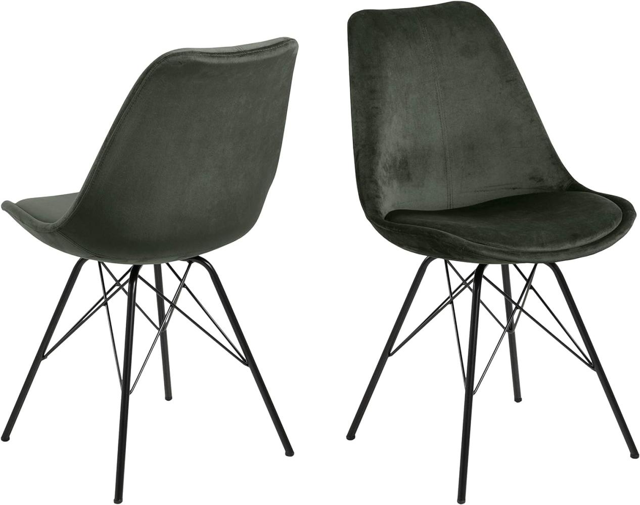 Stuhl ERIS, waldgrün/schwarz Bild 1