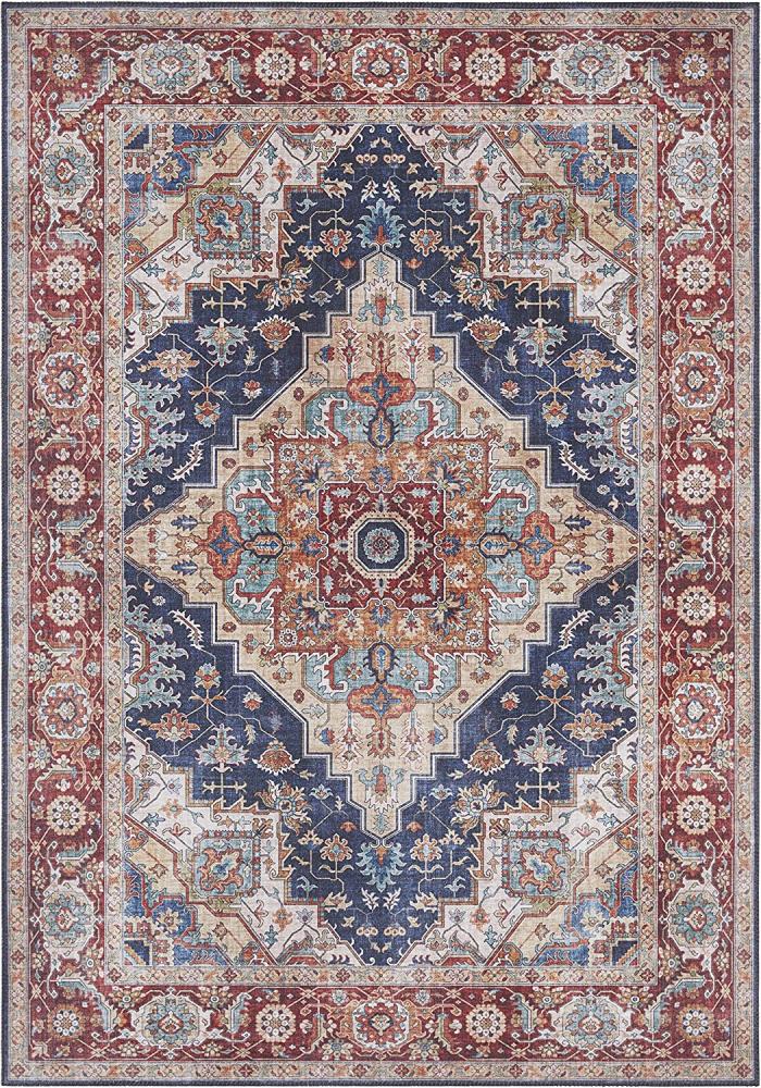 Vintage Teppich Sylla Indigoblau - 80x150x0,5cm Bild 1
