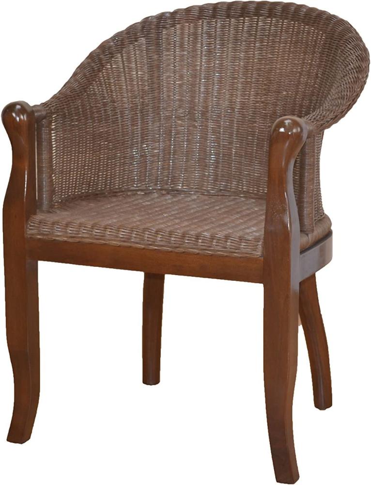 Rattan-Sessel "Berta" braun Bild 1