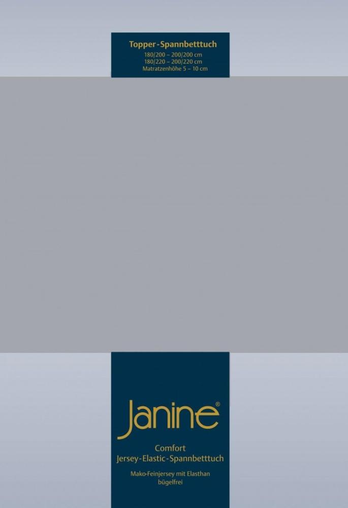 Janine Topper Spannbetttuch TOPPER Elastic-Jersey platin 5001-28 200x200 Bild 1