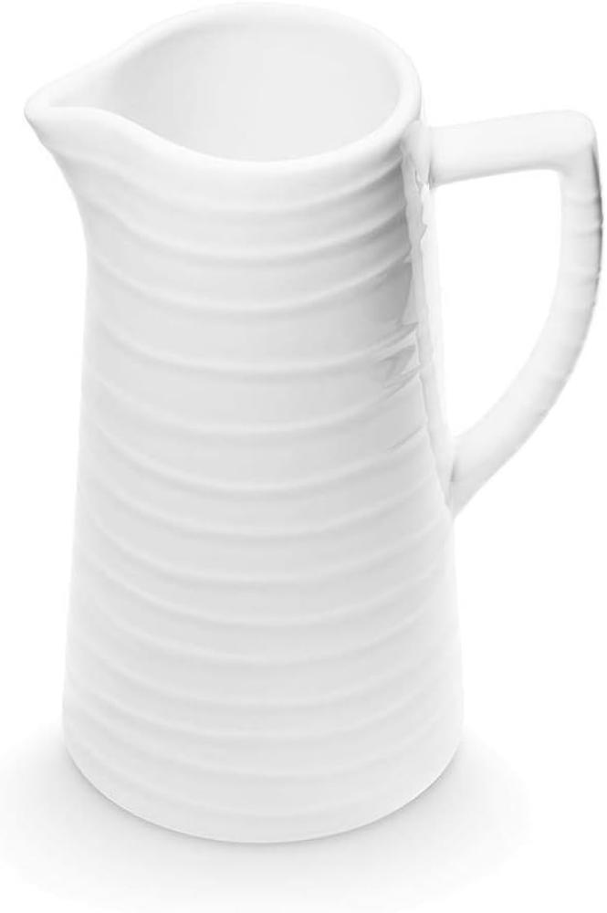 Wasserkrug 1,2L Weißgeflammt Gmundner Keramik Bild 1