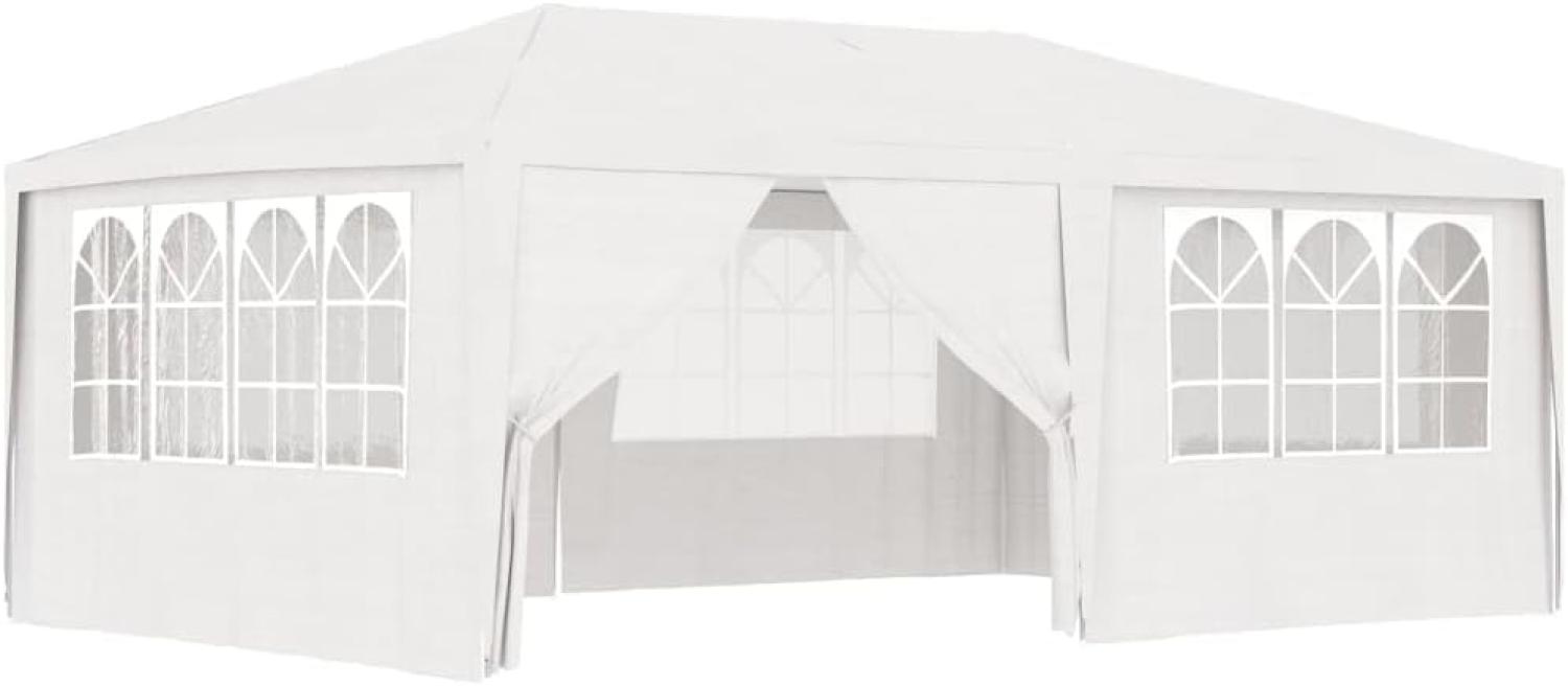 Profi-Partyzelt mit Seitenwänden 4×6 m Weiß 90 g/m² Bild 1