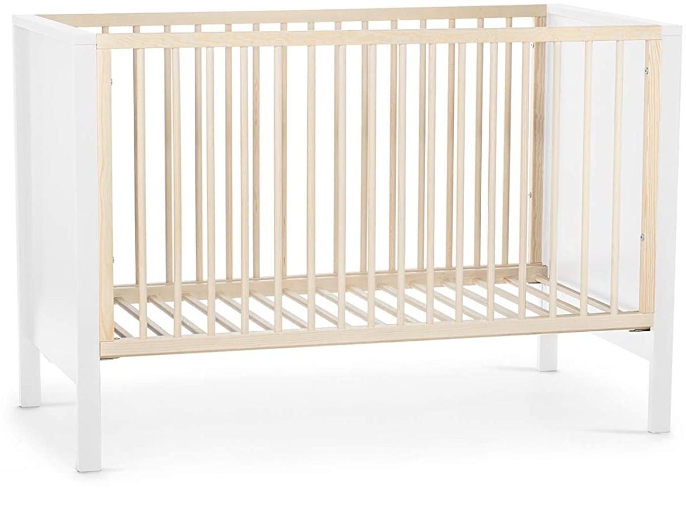 Kinderkraft 'Mia' Babybett 120 x 60 cm, Weiß, 3-fach höhenverstellbar Bild 1